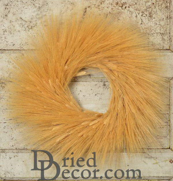 Extra Large Natural Wheat Wreath - 26 inch