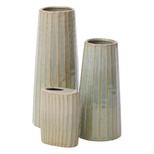 Stoneware Palm Vase