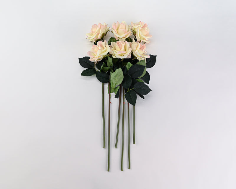 20.5" Real Touch Rose Spray Cream Pink (12 stems)