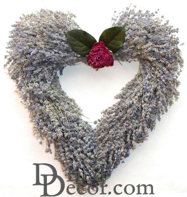 Lavender Wreath  heart shaped