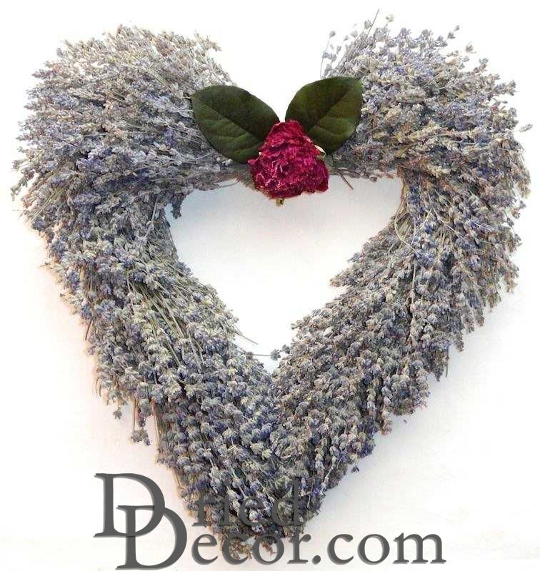 Lavender Wreath  heart shaped